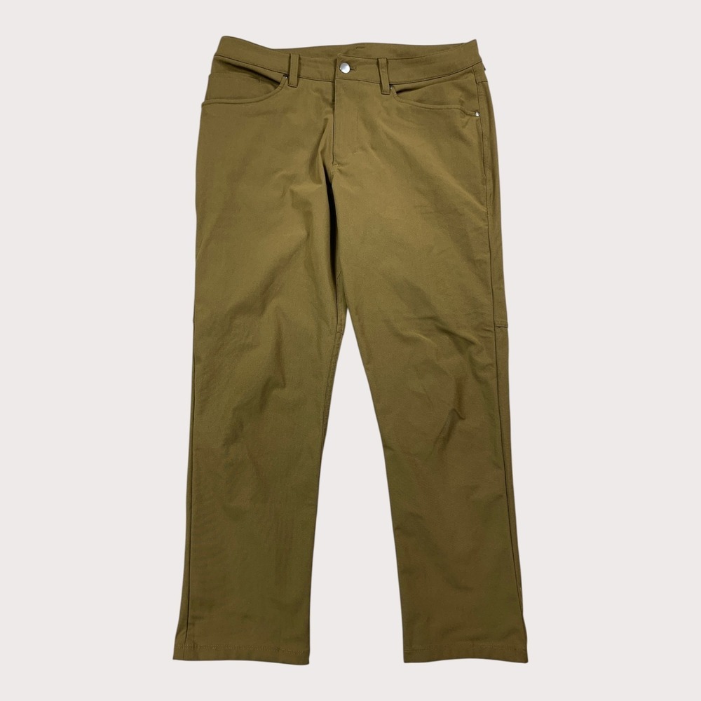 Lululemon ABC Pant Classic Mens 32x27 Artifact Warpstreme Performance 5-Pocket